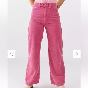 Urban Outfitters Pink and Purple Wide Leg Corduroy Pants